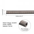 Uxcell Heating Element Coil Wire Ac220v 4000w Ac110v 1000w Kiln Furnace Heater 7 4mm 1000mm