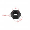 Uxcell Nylon Hex Nut M4x0 7mm Metric Coarse Thread Hexagon Nuts 50 Pcs Black