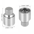 X Autohaux 535 Automotive Wheel Lock Lug Nut Anti Theft Screw Removal Socket Key For Volkswagen Touareg Magotan Phaeton