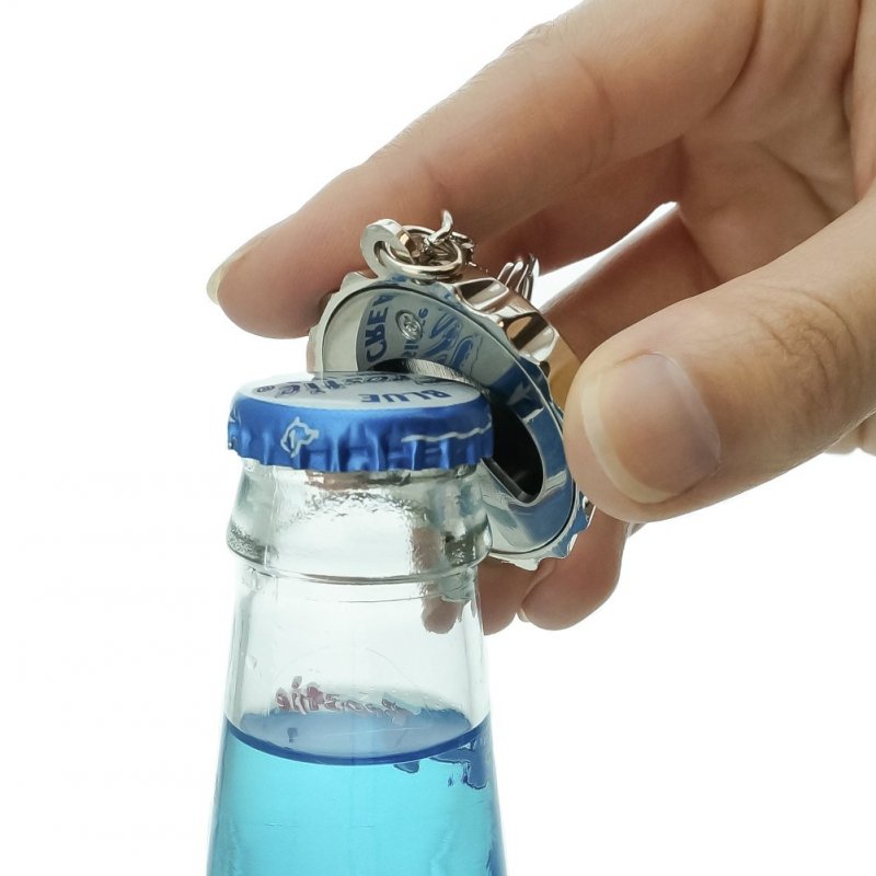 Peanut Butter And Jelly Together Pb J Best Friends Keychain Chrome Plated Metal Pop Cap Bottle Opener
