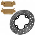 Caltric Front Left Or Right Brake Disc With Pad Compatible Honda Fourtrax Rincon Trx680fa 2006-2014