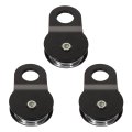 3 Pcs Snatch Block 20000 Lbs Heavy Duty Pulley Hoist Self Recovery Accessory