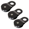 3 Pcs Snatch Block 20000 Lbs Heavy Duty Pulley Hoist Self Recovery Accessory