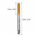 Uxcell Thread Forming Tap M5 0 8 Pitch H2 Titanium Coated High Speed Steel 3 8mm Square End