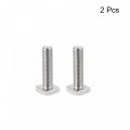 Uxcell Square Head Bolt 2pcs M6x25mm Fully Thread 304 Stainless Steel Grade C Machine Screws