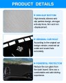 Autorder Dashboard Cover Mat For 2014-2021 Jeep Cherokee Accessories Flannel Dash Sunshade Glare Uv Rays Protector Not Fit