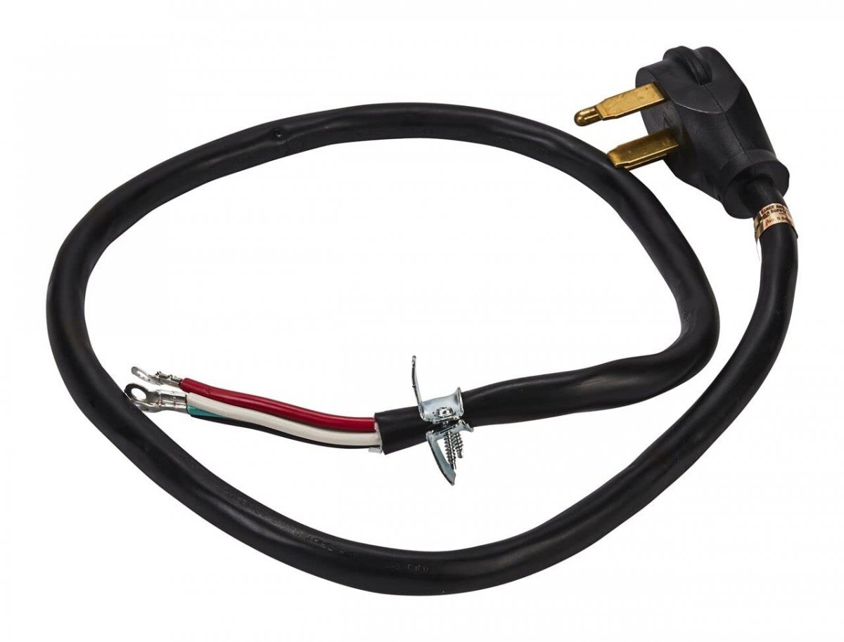 8171394rc 4 Wire Power Cord For Ranges 4ft Length 40 Amp Black Replaces W10831384