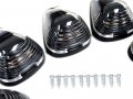 Vms Racing Cab Roof Lights Markers 5 Piece Pc Covers With Base In Clear Lenses Assembly Crl 264143cl Compatible Ford F250 F350