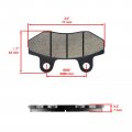 Rear Brake Pads For Hyosung Gt250 Sport 250 2004 2005 2006 Model Kvtr-14777
