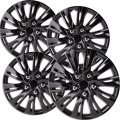Oxgord Hubcaps 15 Inch Wheel Covers Set Of 4 Hub Caps For 15in Wheels Rim Cover Car Accessories Ice Black Hubcap 2012-2014 