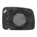 Car Rearview Left Driver Side Mirror Glass Replacement W Backing Plate Heated White For Land Rover Discovery 3 2004-2009