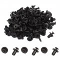 Uxcell 100 Pcs 6mm Hole Retainer Clips Plastic Rivets Flaps Bumper Push For Automotive