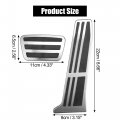 X Autohaux 2 Pcs Brake Foot Pedals Pad Cover Non-slip No Drill Metal Accelerator Pedal Covers For Toyota Rav4 Camry Lexus