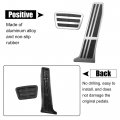 X Autohaux 2 Pcs Brake Foot Pedals Pad Cover Non-slip No Drill Metal Accelerator Pedal Covers For Toyota Rav4 Camry Lexus
