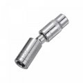 Socket Accessory Set 7mm Shallow 360a Rotatable Hex Shank Impact Driver Adaptor Universal Joints With 1 4 Drive 