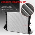 Auto Dynasty Dpi 2789 Factory Style 1-row Cooling Radiator Compatible With Ford Mustang 3 7l 9l 4 0l 6l 5 At Mt 05-14 Aluminum