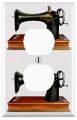 Sewing Machine Single Outlet Wall Plate Cover 