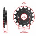 Caltric Drive Chain And Sprockets Kit Compatible With Kawasaki Zx-6r Zx-6rr Ninja 2005 2006