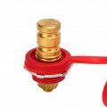 All76139 Battery Post Qiilu 1 Pair 3 8 Inch Stud Black Red Car Brass Remote Terminal For Trucks Boats Atvs