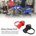 All76139 Battery Post Qiilu 1 Pair 3 8 Inch Stud Black Red Car Brass Remote Terminal For Trucks Boats Atvs