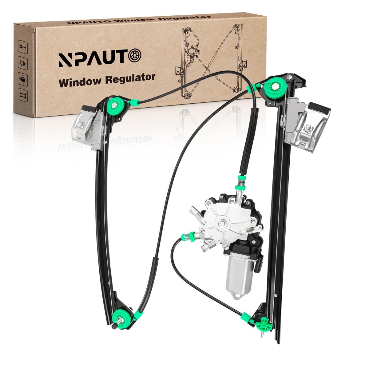 Front Passenger Side Power Window Regulator With Motor For Chevy Corvette 1997 To 2004 748-473 Right Replacement