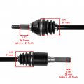 Caltric Rear Left And Right Axles Compatible With John Deere Gator Xuv 825e Pc13310 855e 13313