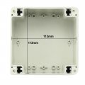 Uxcell 120 X 90mm Electronic Abs Plastic Diy Junction Box Enclosure Case Grey