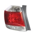 Left Driver Side Clear Len Tail Lights Brake Lamp Light Red W Bulbs Replacement For 2011-2013 Toyota Highlander
