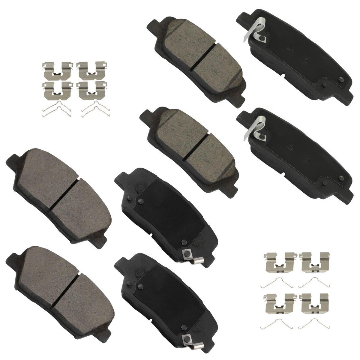 Ceramic Brake Pad Set 8pcs Front And Rear For Hyundai Santa Fe Sport 2017 2018 Kia Sorento 2016 2020 D1815 D1916