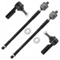 Boxi 4pcs Front Outer Inner Tie Rod Ends For Toyota Avalon 1995-2004 Camry 1992-2001 Sienna 1998-2003 Solara 1999-2003 For 