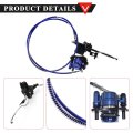Pro Bat Rear Hydraulic Disc Brake System Left Master Cylinder Caliper Assembly With Pads For 50cc 70cc 90cc 110cc 125cc 4