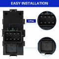 Lcwrgs 2pcs Power Window Switch Passenger Front Right Rear Left Or Button For 2007-2013 Chevy Silverado Tahoe Suburban Gmc