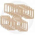 Nippon Machines For Yamaha Banshee Yfz 350 Valve Seat Intake Manifold Reed Block Gasket 20 Pack 