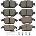 Brake Pads Front Rear D1779-9008 D1375-8486 Compatible For 2016-2019 Audi Q3 2016-2018 Quattro 2015-2021 Volkswagen Passat 8pcs