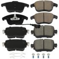 Brake Pads Front Rear D1779-9008 D1375-8486 Compatible For 2016-2019 Audi Q3 2016-2018 Quattro 2015-2021 Volkswagen Passat 8pcs
