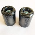 Hongk- Hand Bar Ends Compatible With Kawasaki Ninja Ex250 Ex500 Ex650r Zx6r-636 Zrx1100 Carbon B01bw4ss38