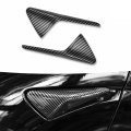 Side Markers Turn Signal Cover For Tesla Model 3 Y 2021 Abs Plastic Camera Marker Trims Carbon Fiber Black Mirror Indicator 