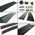 Jdm Style Clip On Tinted Slim Type Window Visor Rain Sun Guard Compatible With 2009-2014 Honda Fit