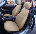 Iggee Beige Artificial Leather Custom Made Original Fit Front Seat Covers Designed For 2003 2008 Bmw Z4 Not M Series 