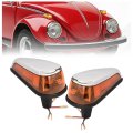 Hecasa Turn Signal Light Assembly For 1970-1979 Vw Bug Volkswagen Super Beetle Thing Front Fender Bumper Corner Lamp Right Left 