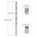 Uxcell 12mm Twist Drill Bits High-speed Steel Straight Shank Extra Long Bit 250mm Length For Wood Plastic Aluminum
