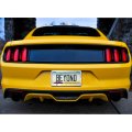 Ford Mustang Yellow In 3d On Mirror Chrome Metal License Plate Frame Official Licensed