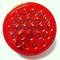 4 In Mirror Finish Led Tail Light Red For Trucks And Trailers 24 Bright Diodes Fits Standard Rubber Grommet Right Position
