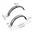 Uxcell 125-128mm Rigid Pipe Strap Clamps Carbon Steel Bracket Tube Clip M8 Nut Size For Water 4 Pcs