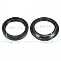 Uxcell 1 Set 46mmx58mmx11mm Motorcycle Front Fork Shock Oil Seal And Dust For Kawasaki Zx-6r