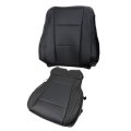 Driver Side Bottom And Top Lean Back Replacement Perforated Leather Seat Cover Black Ford F-150 Lariat 2015-2017 For F250 F350 