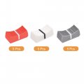 Uxcell Plastic Straight Slide Potentiometer Flat Push Knob Insert Shaft 4x2mm Grey White Red 15pcs