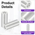 6pcs Aluminum Spacer 3 8 Od X 16 Id 1 Length Unthreaded Screw Standoff Bushing Plain Finish Round Metal For Screws Bolts And