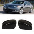 Glossy Black Side Mirror Cover Caps 1pair Car Rearview Covers Door Wing Cap Replacement For Accord 2008a 2012