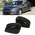 Glossy Black Side Mirror Cover Caps 1pair Car Rearview Covers Door Wing Cap Replacement For Accord 2008a 2012